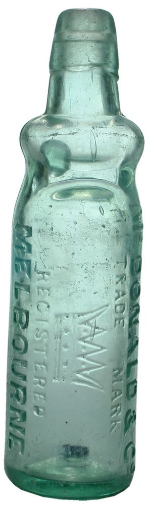 McDonald Melbourne Crown Codd Marble Bottle