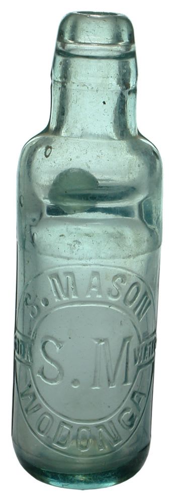 Mason Wodonga Old Codd Marble Bottle