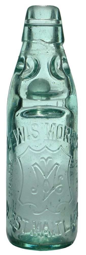 Lewis Morris West Maitland Codd Marble Bottle