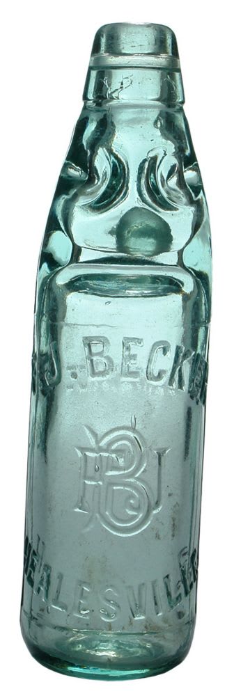 Becker Healesville Old Codd Marble Bottle