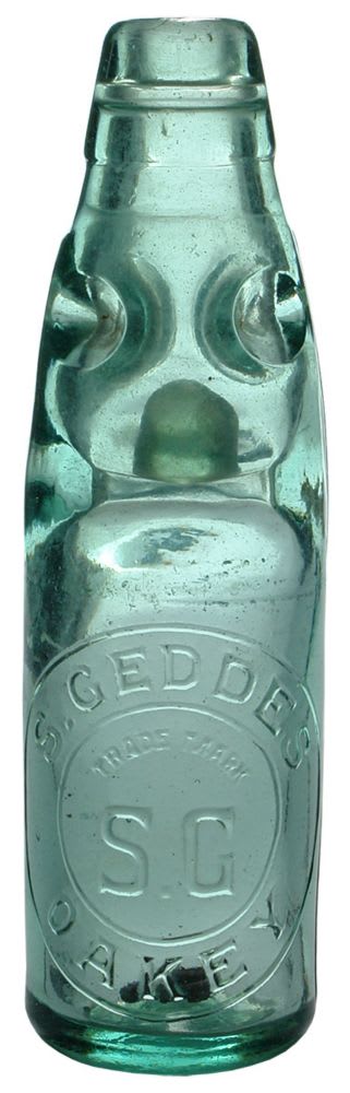 Geddes Oakey Initials Codd Marble Bottle