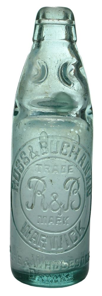 Ross Buchanan Warwick Antique Codd Marble Bottle