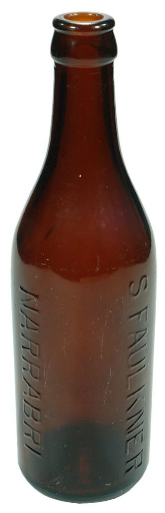 Faulkner Narrabri Amber Glass Crown Seal Bottle