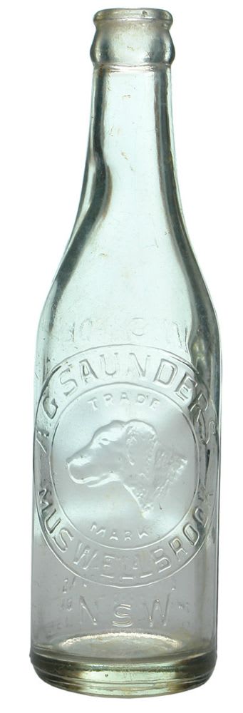 Saunders Muswellbrook Dogs Head Crown Seal Bottle
