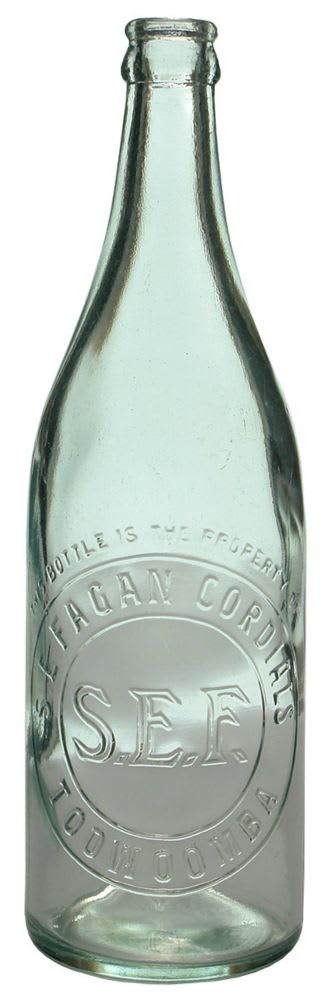 Fagan Toowoomba Crown Seal Lemonade Bottle