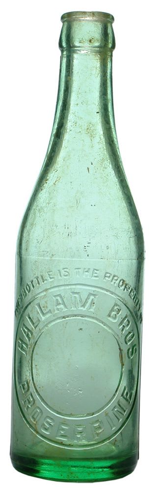 Hallam Brothers Proserpine Crown Seal Lemonade Bottle