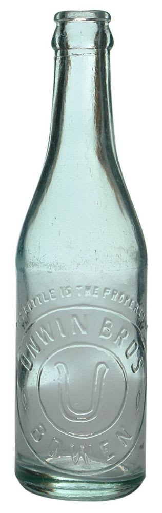 Unwin Brothers Bowen Crown Seal Lemonade Bottle