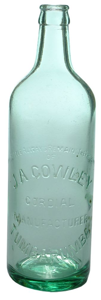 Cowley Cordial Manufacturers Tumbarumba Crown Seal Bottle