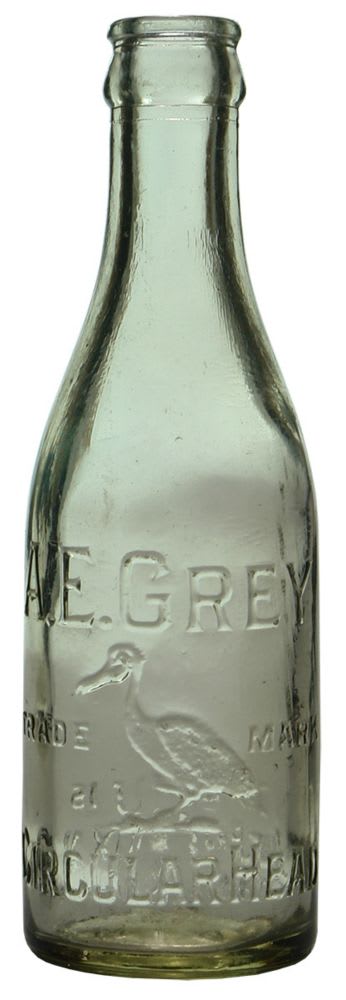 Grey Circular Head Crown Seal Soda Bottle