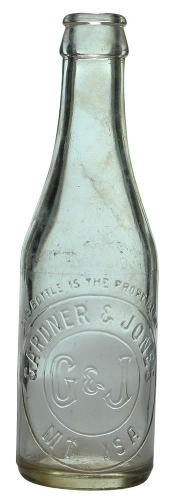 Gardner Jones Mt Isa Crown Seal Soda Bottle