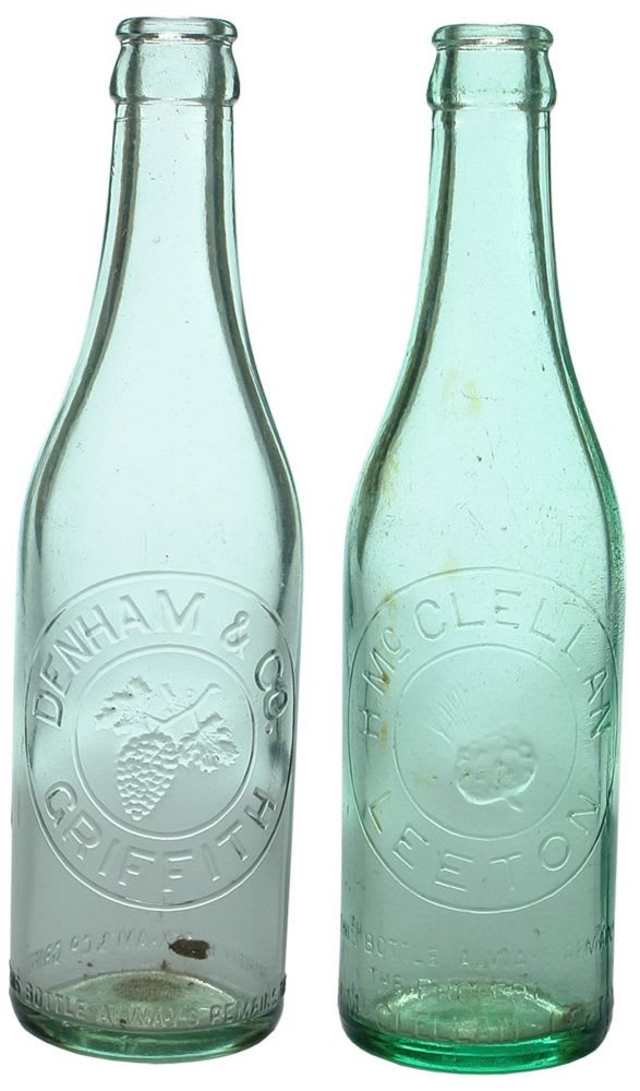 Denham Griffith McClellan Leeton Crown Seal Bottles