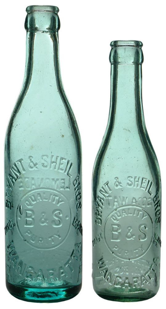 Bryant Sheil Wangaratta Crown Seal Old Bottles