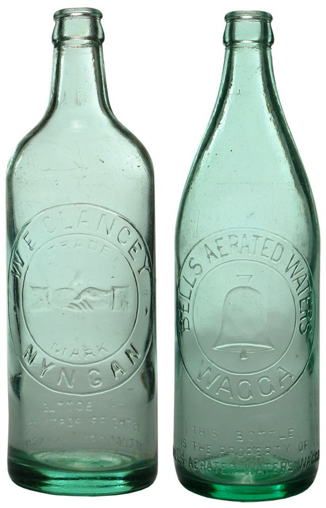 Clancey Nyngan Bell's Wagga Crown Seal Bottles