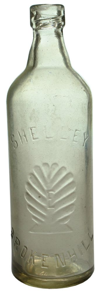 Shelley Broken Hill Shell Internal Thread Bottle