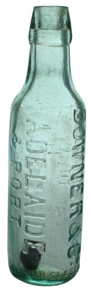Downer Adelaide Port Lamont Patent Soda Bottle