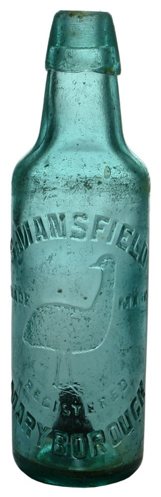 Mansfield Maryborough Cassowary Lamont Type Bottle
