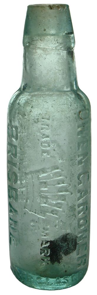 Owen Gardner Brisbane Turret Lamont Patent Bottle