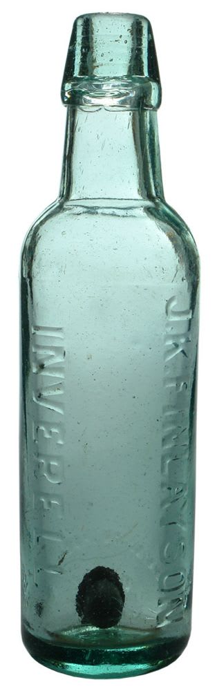 Finlayson Inverell Lamont Patent Antique Bottle