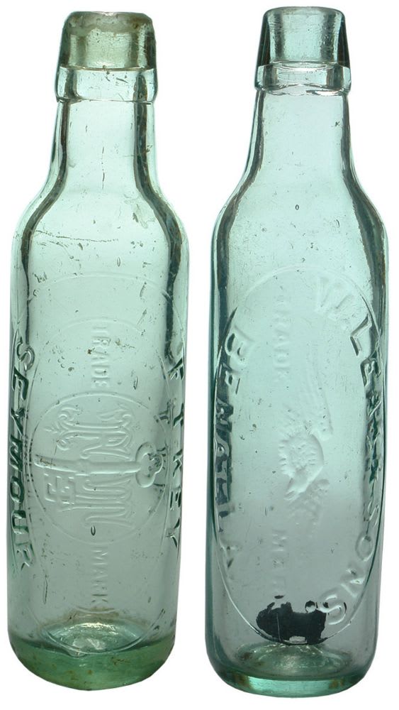 Seymour Benalla Lamont Patent Bottles
