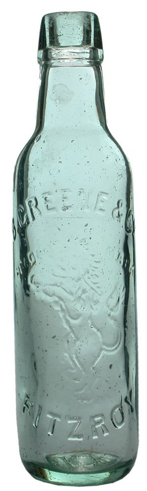 Greene Fitzroy Lion Kilner Brothers Old Bottle