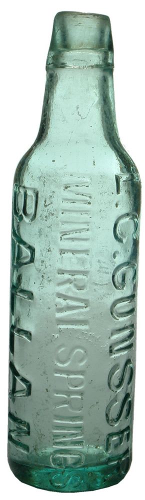 Gunsser Mineral Springs Ballan Lamont Soda Bottle