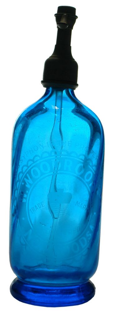 Woodroofe Norwood Spinning Top Blue Soda Syphon