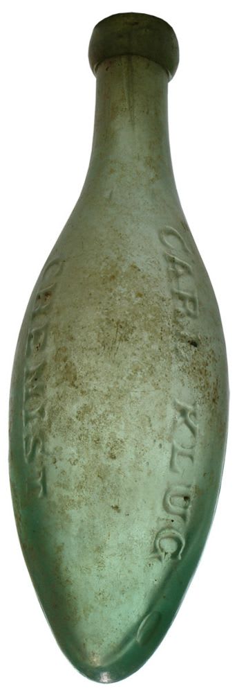 Carl Klug Chemist Hamilton Torpedo Bottle