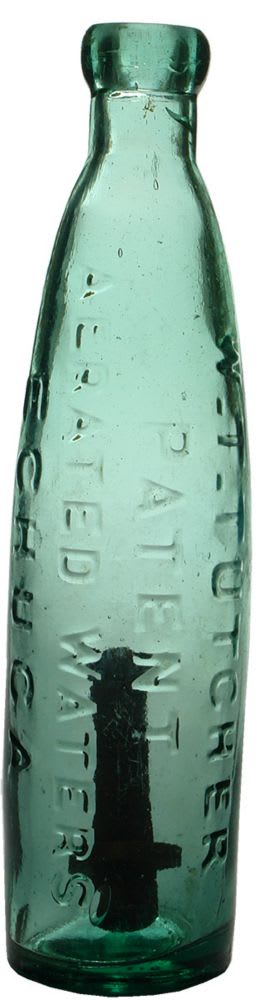 Tutcher Patent Aerated Waters Echuca Old Bottle