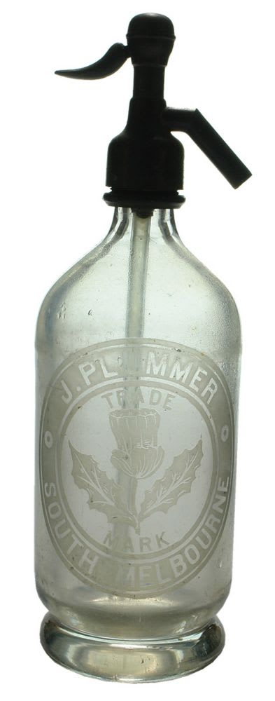 Plummer South Melbourne Thistle Antique Soda Syphon