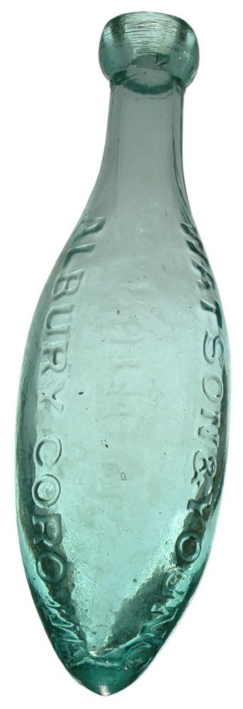 Watson Young Albury Corowa Rutherglen Torpedo Bottle