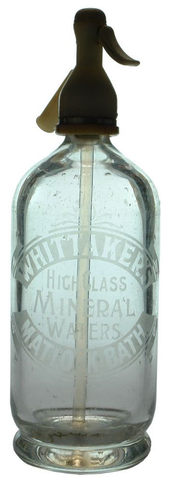 Whittaker's Matlock Bath Soda Syphon