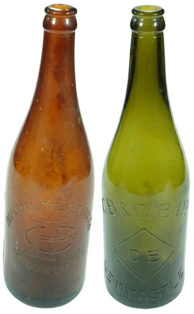 Antique Australian Crown Seal Beer Bottles