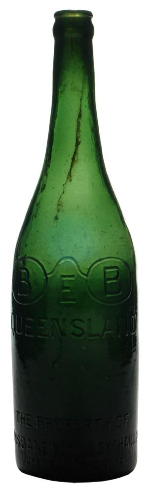 Brisbane Bottle Exchange Crown Seal Beer Bottle