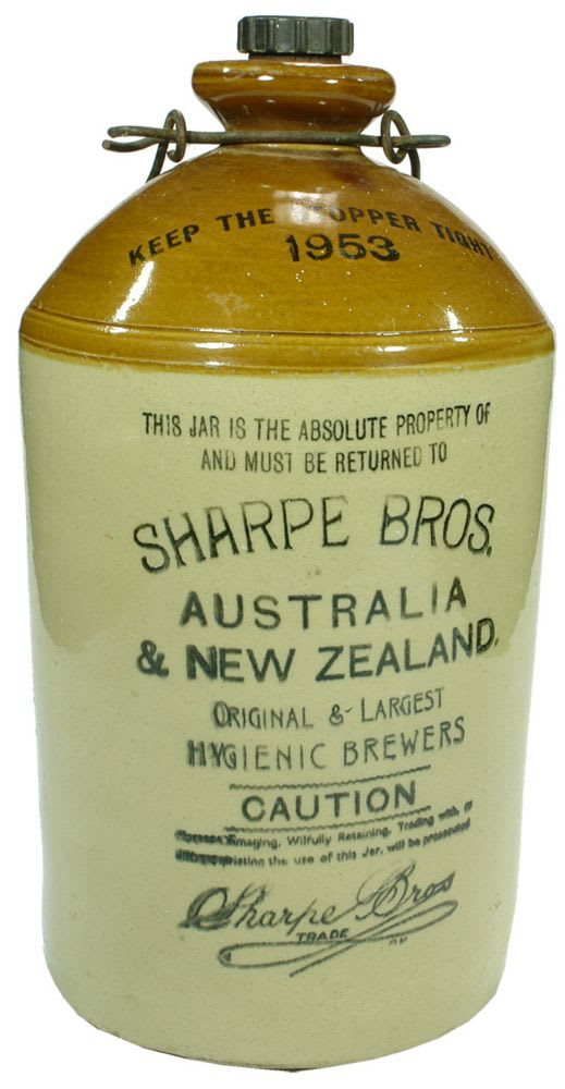 Sharpe Bros Australia New Zealand Demijohn