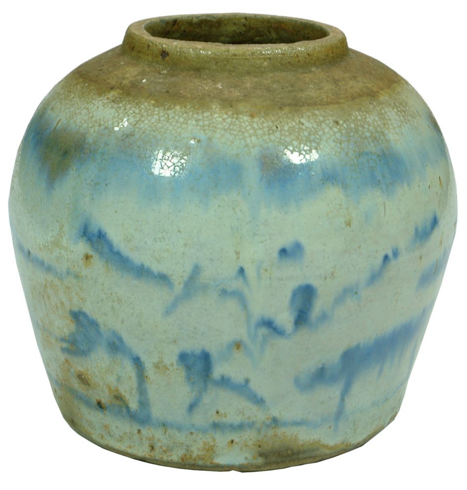 Chinese Ceramic Jar Blue Print
