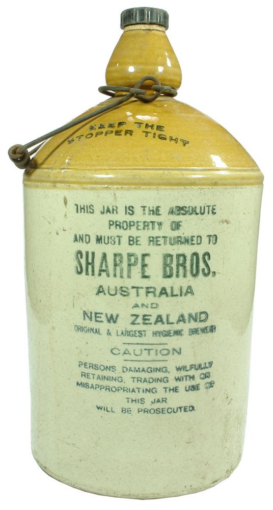 Sharpe Bros Australia New Zealand Demijohn