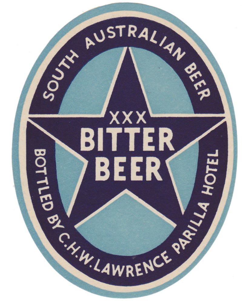 Lawrence Parilla Hotel Bitter Beer Label