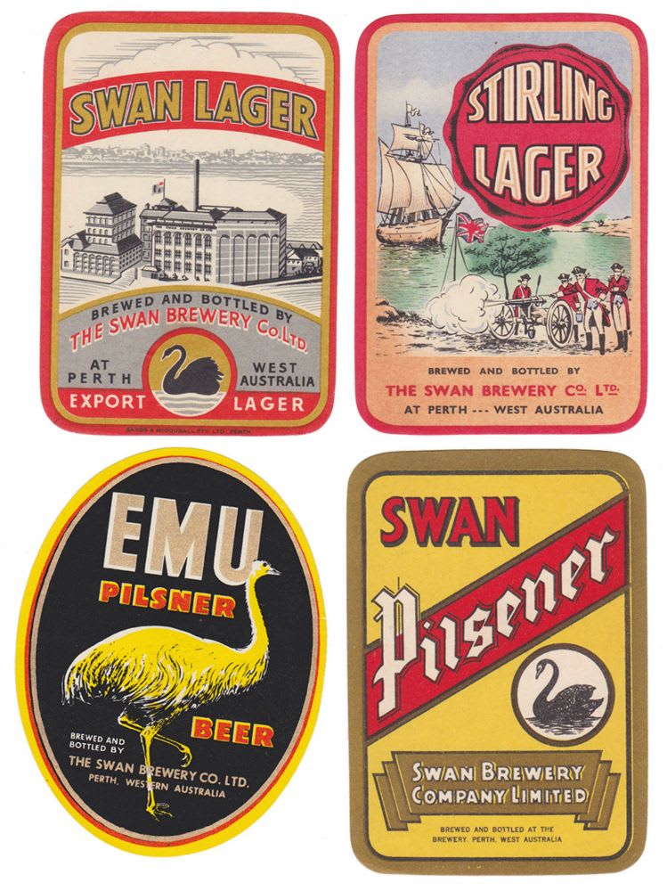Emu Swan Western Australian Beer Labels
