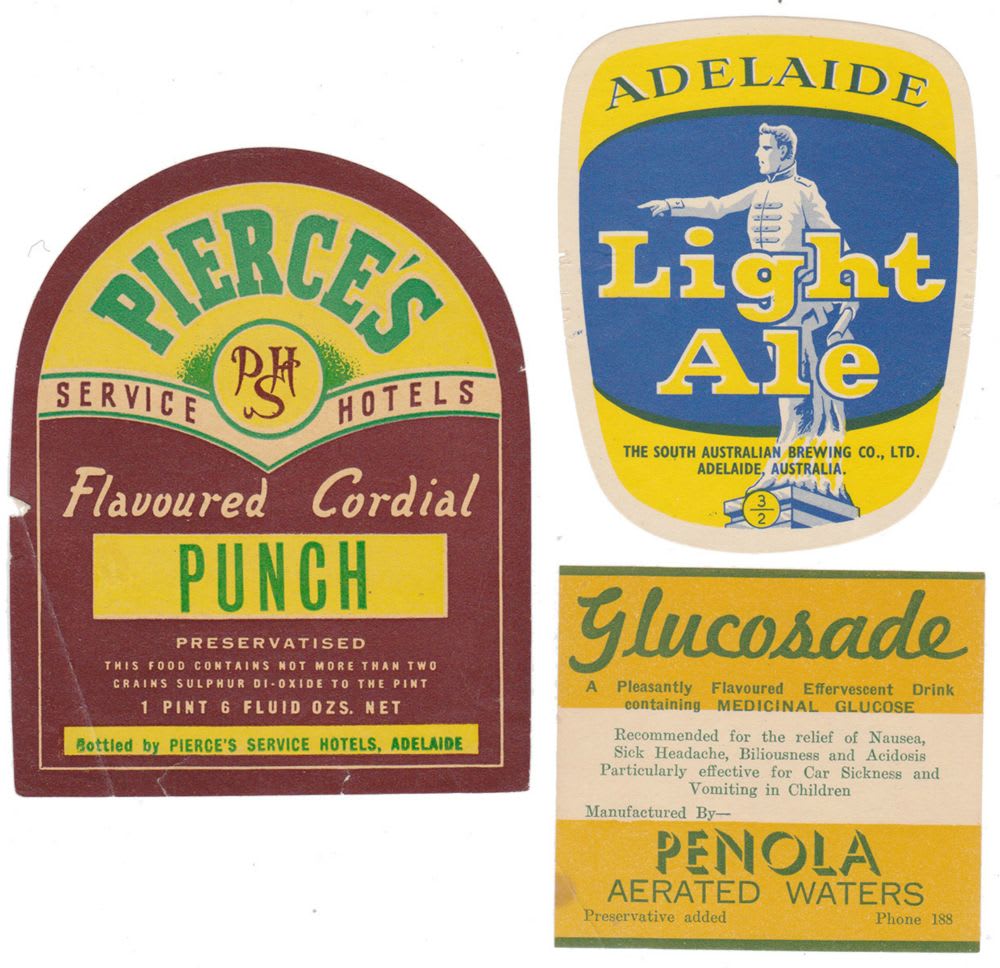 South Australian Beer labels