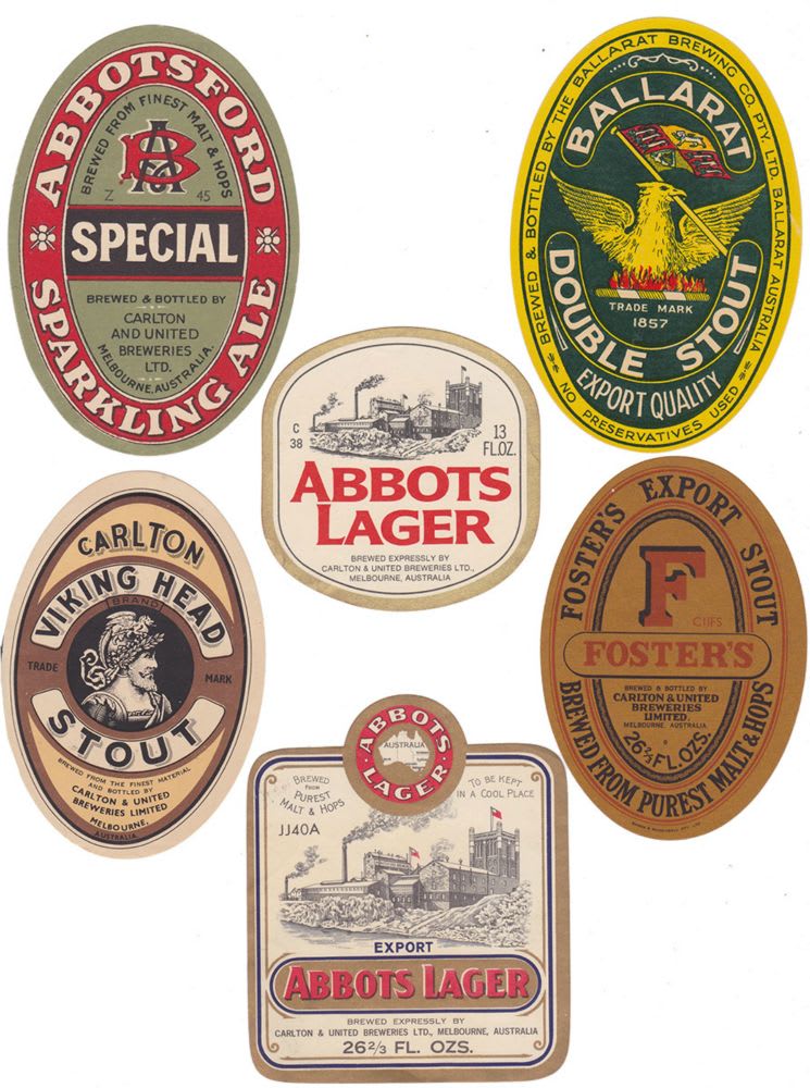 Victorian Brewery Vintage Antique Beer Labels