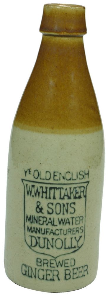 Whittaker Dunolly Brewed Ginger Beer Bottle