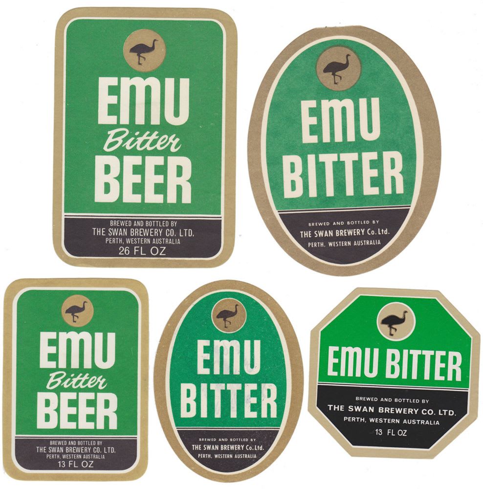 Emu Bitter Vintage Labels
