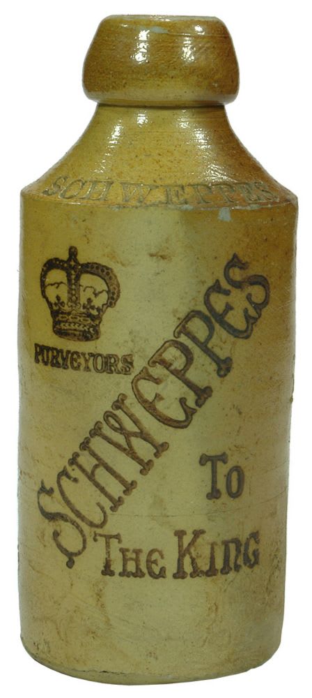 Schweppes The King Crown Ginger Beer Bottle