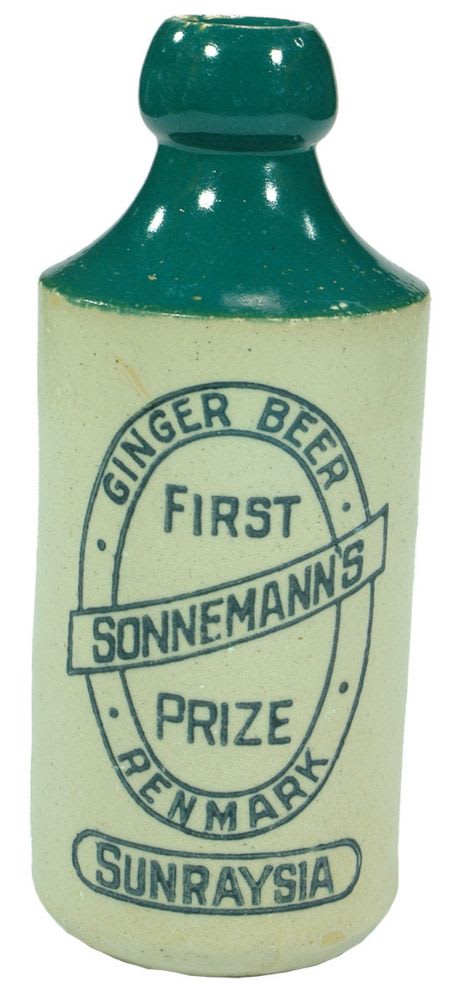 Sonnemann's Renmark Sunraysia First Prize Ginger Beer Bottle