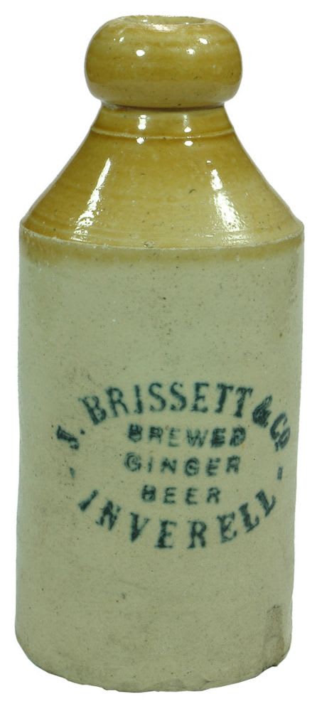 Brissett Inverell Brewed Ginger Beer Stoneware Bottle