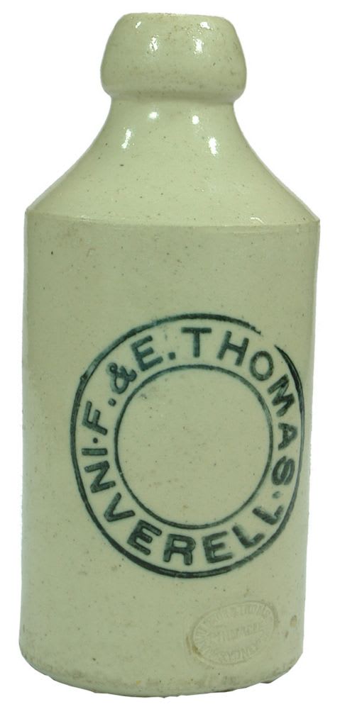 Thomas Inverell Stoneware Ginger Beer Bottle