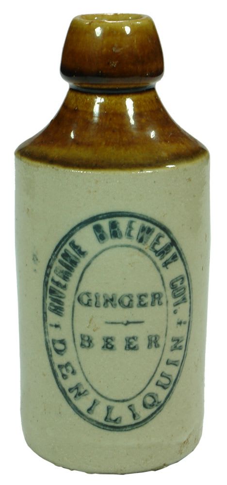 Riverine Brewery Ginger Beer Deniliquin Stoneware Bottle