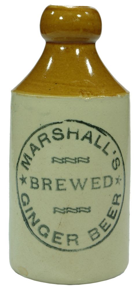 Marshall's Brewed Ginger Beer Stoneware Bottle