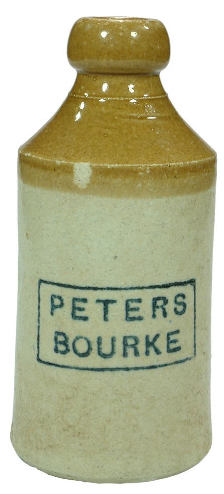 Peters Bourke Stoneware Ginger Beer Bottle