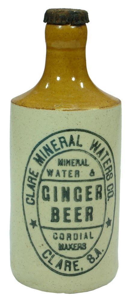 Clare Mineral Waters Ginger Beer Bottle